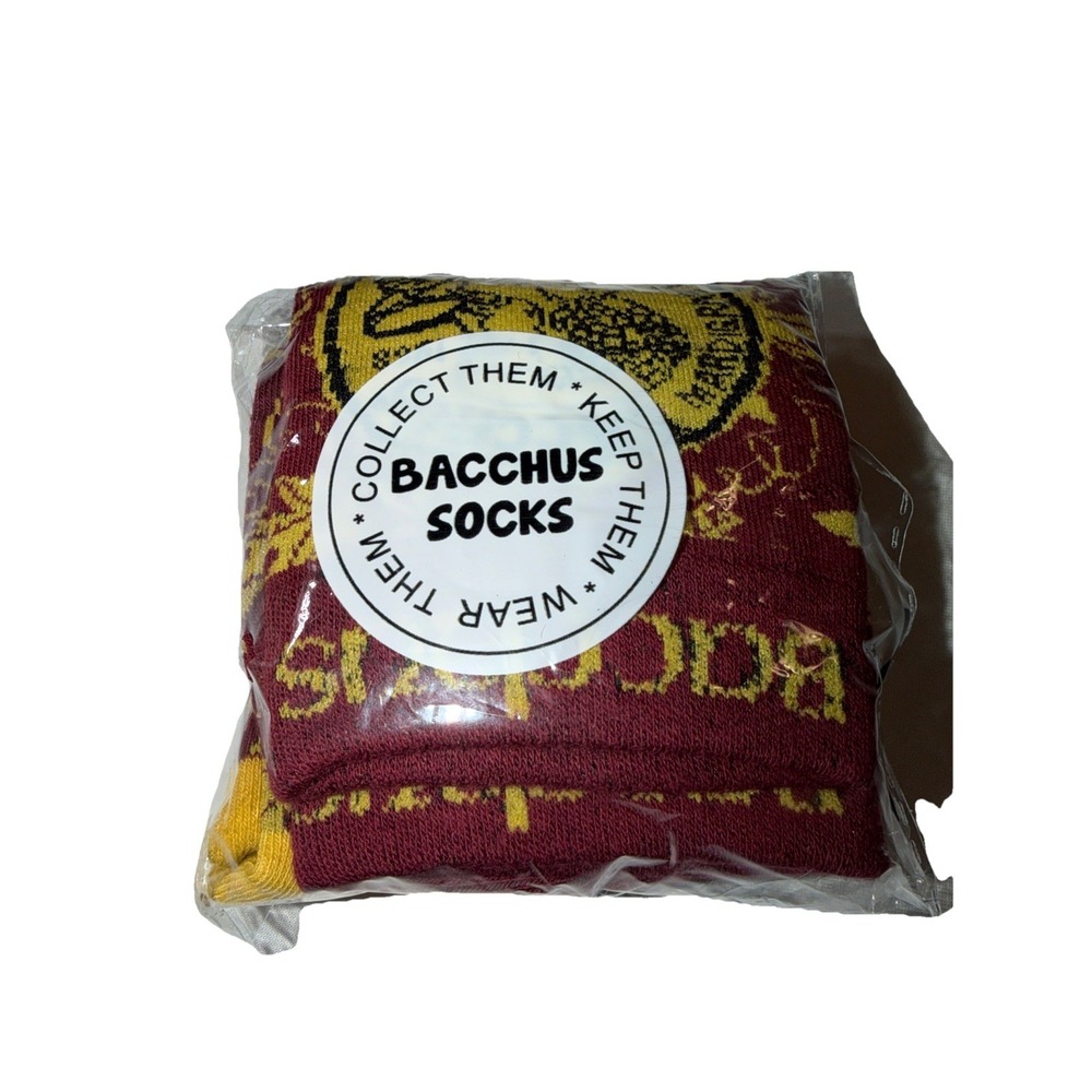 NEW 2025 Krewe of Bacchus Bacchaneers Socks Mardi Gras New Orleans Parade Float